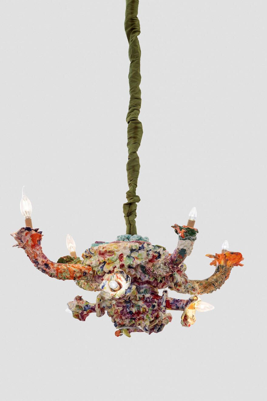 Chandelier made out of ceramic