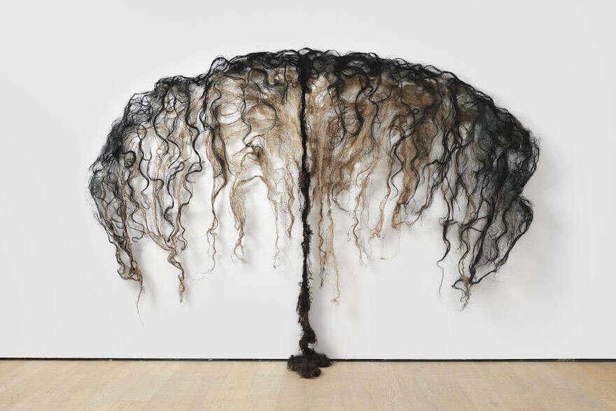 Barbara LEVITTOUX-ŚWIDERSKA 1933 - 2019  Cloud [Chmura], 1986  Glue, synthetic fabric  130 x 170 cm